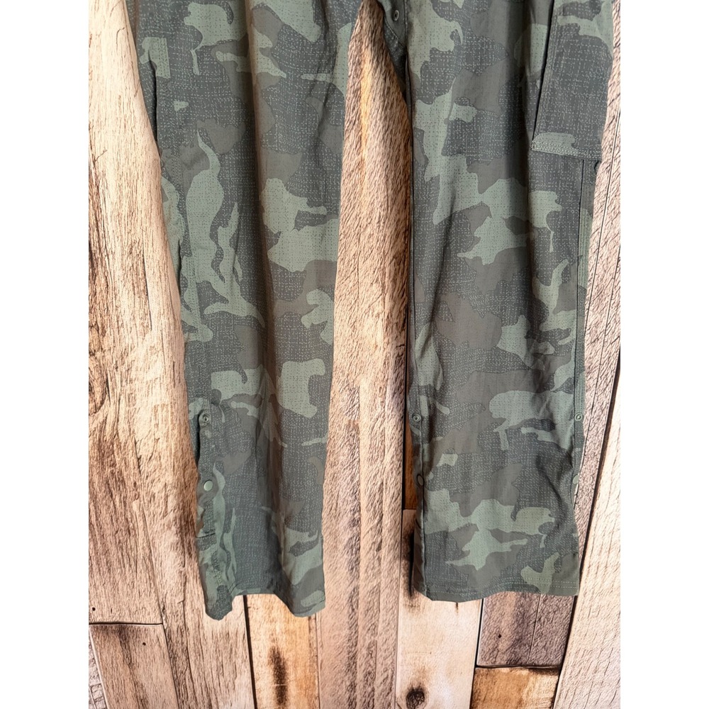 prAna Stretch Zion Pants Belted Camo Cargo Hiking Outdoor Gorpcore 32W x 32L - Picture 4 of 9